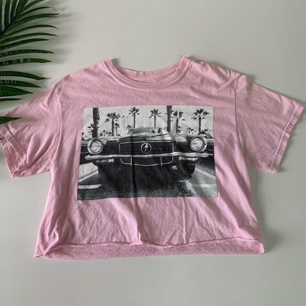 Rue21 Pink Graphic Crop Top